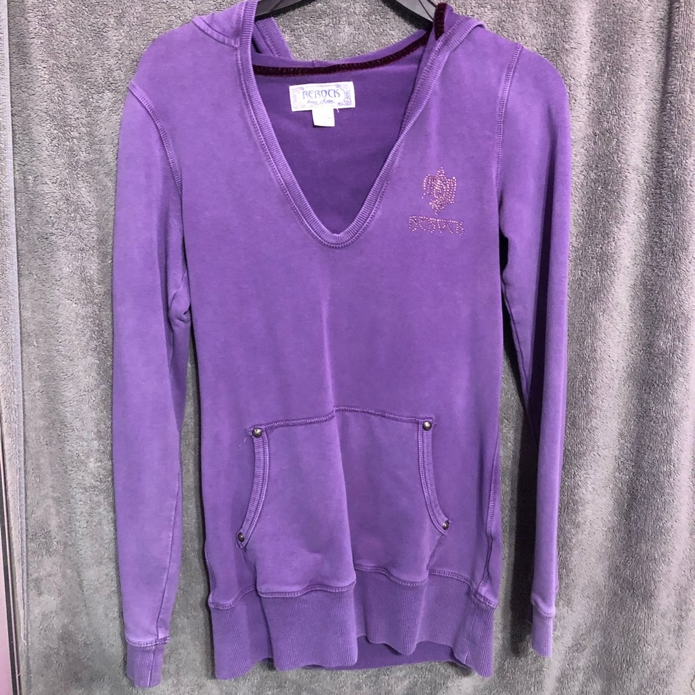 Women's Rerock Luxury Denim Hoodie Sweatshirt